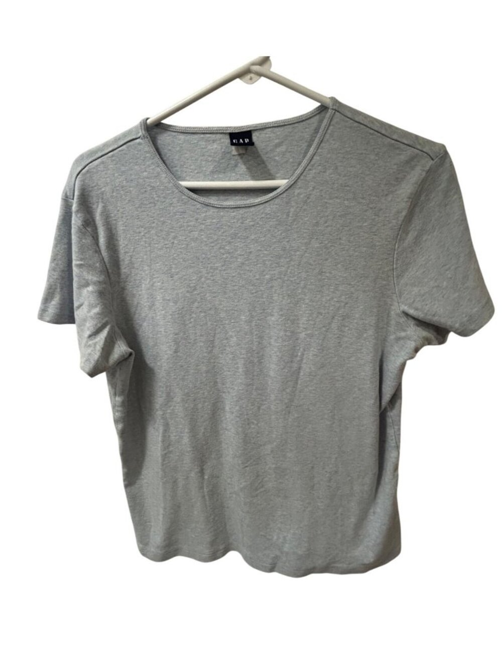 Vintage Gap Light Blue Chambray Tee Shirt - Womens Size L 100% Cotton